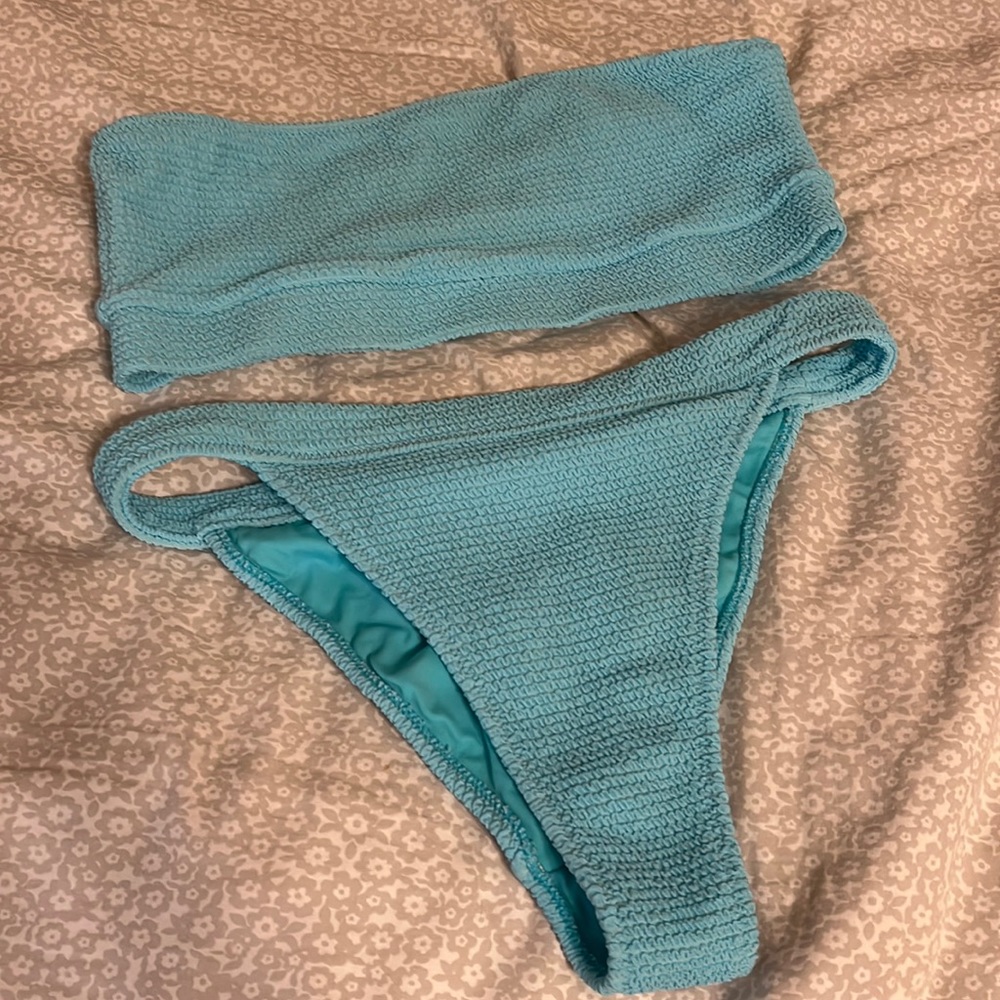 Blue LA Hearts by PacSun bikini